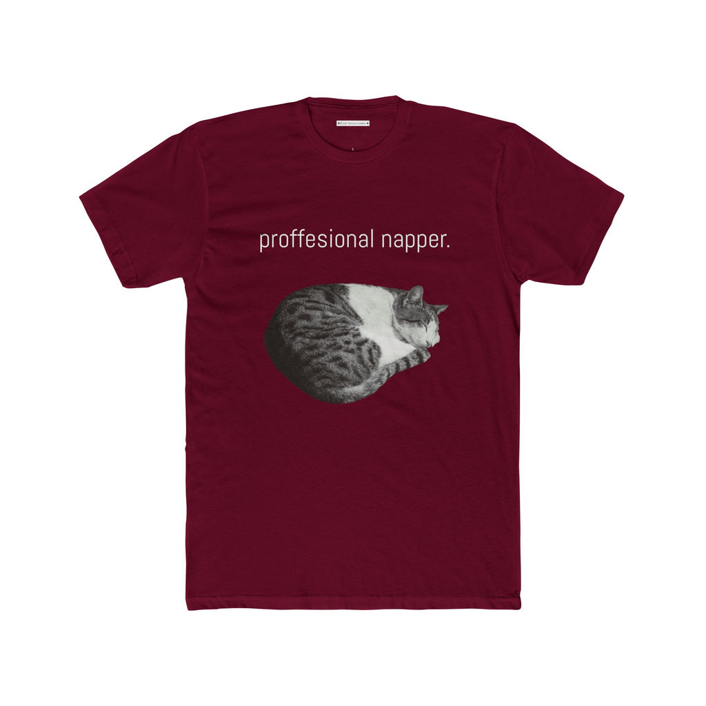 the professional napper cat photo tee