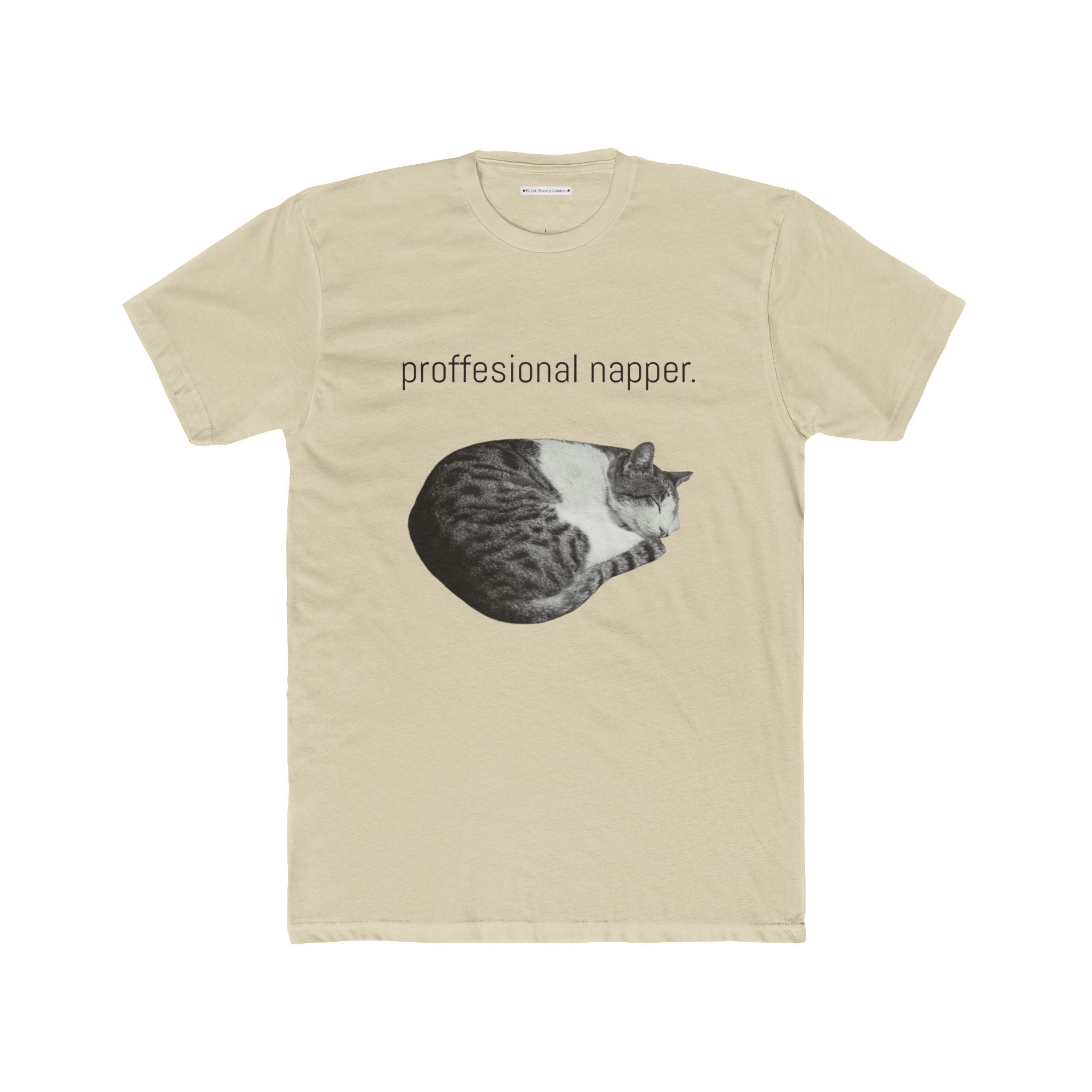 the professional napper cat photo tee
