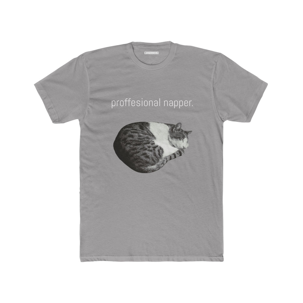 the professional napper cat photo tee