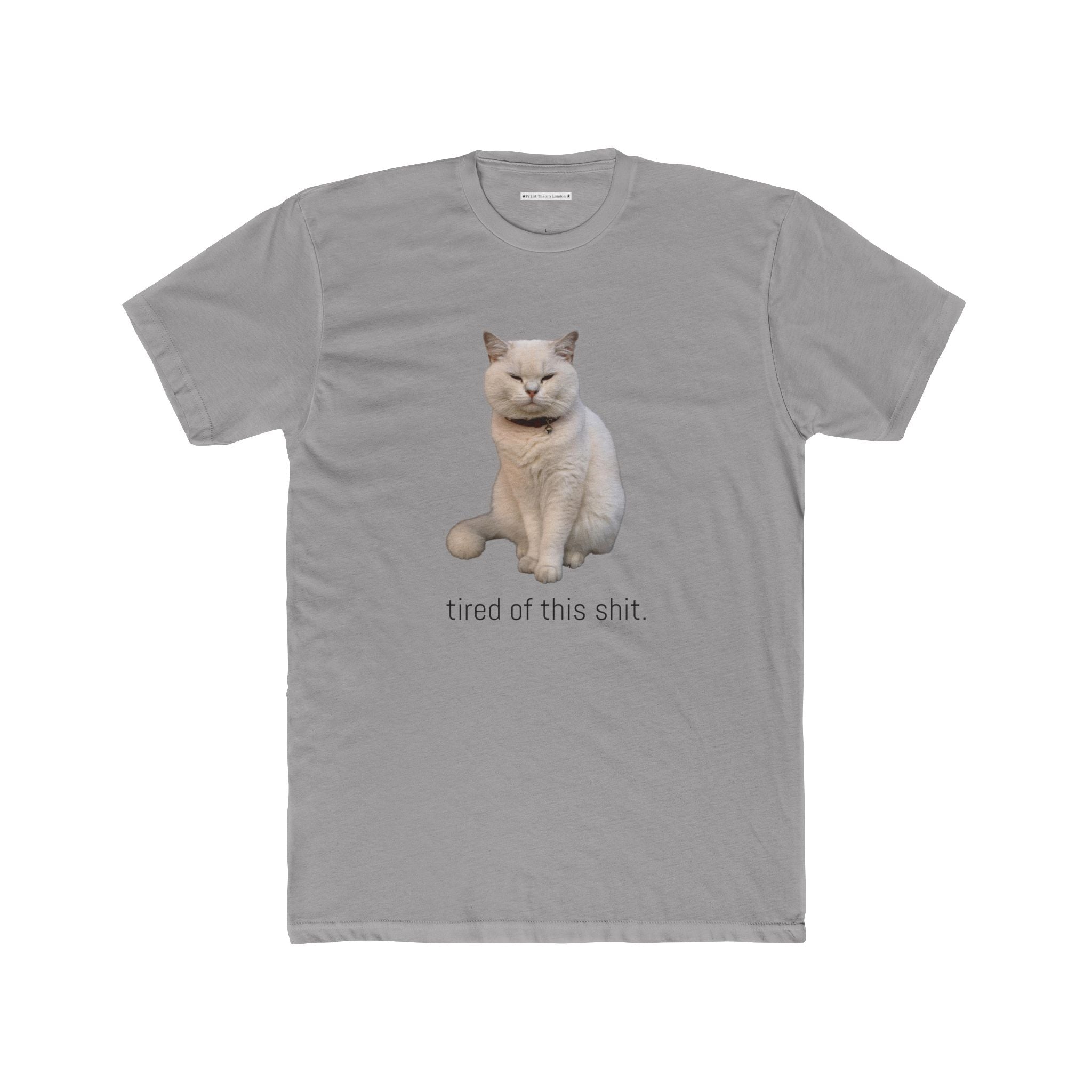 The 'tired of this shit' grumpy cat tee