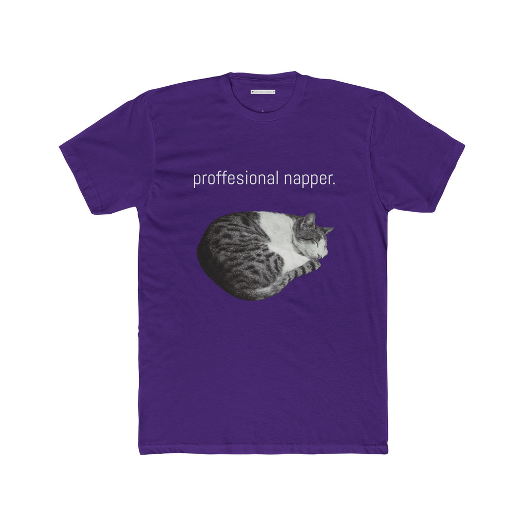 the professional napper cat photo tee