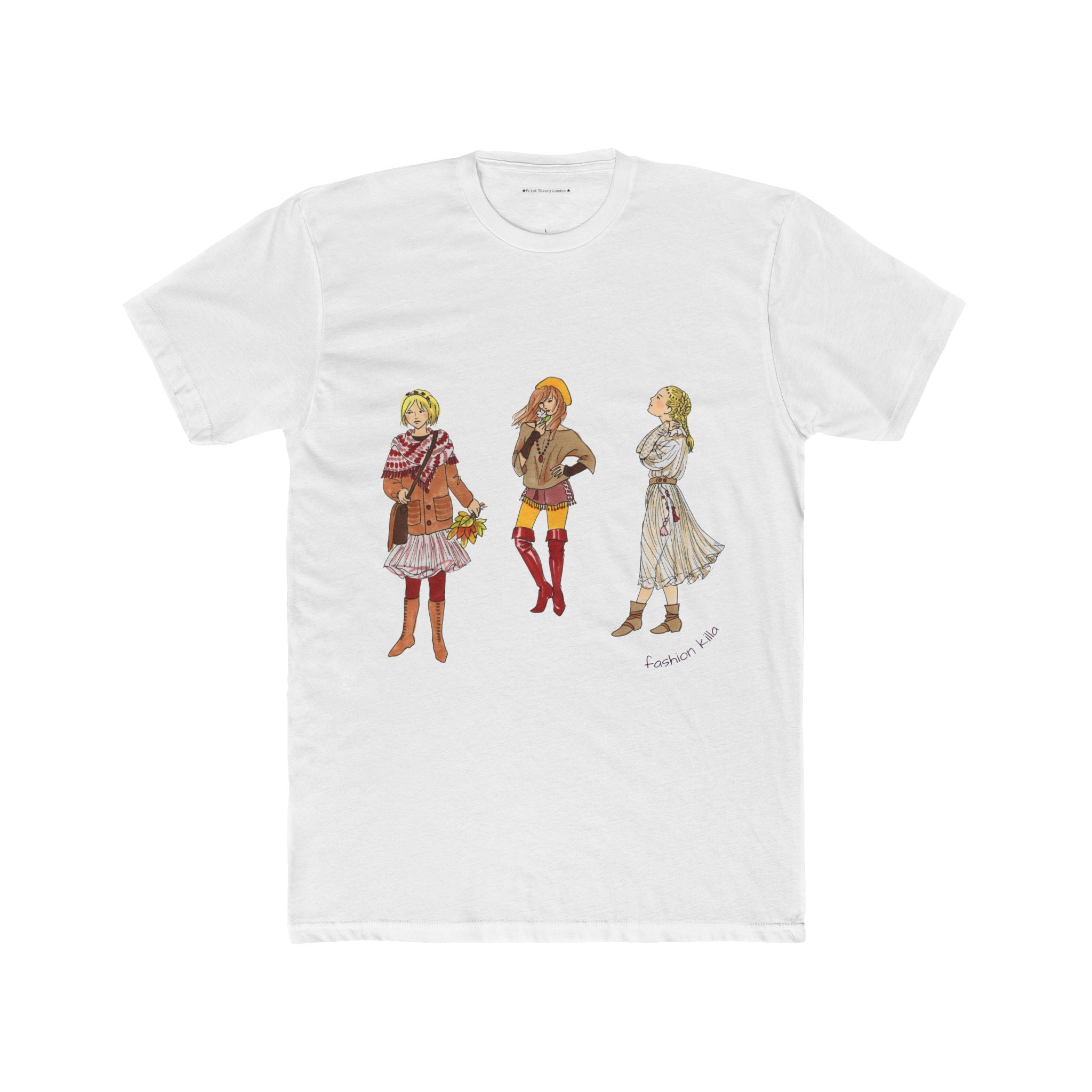 The Fashion Killa Vintage Fashion Illustration Tee