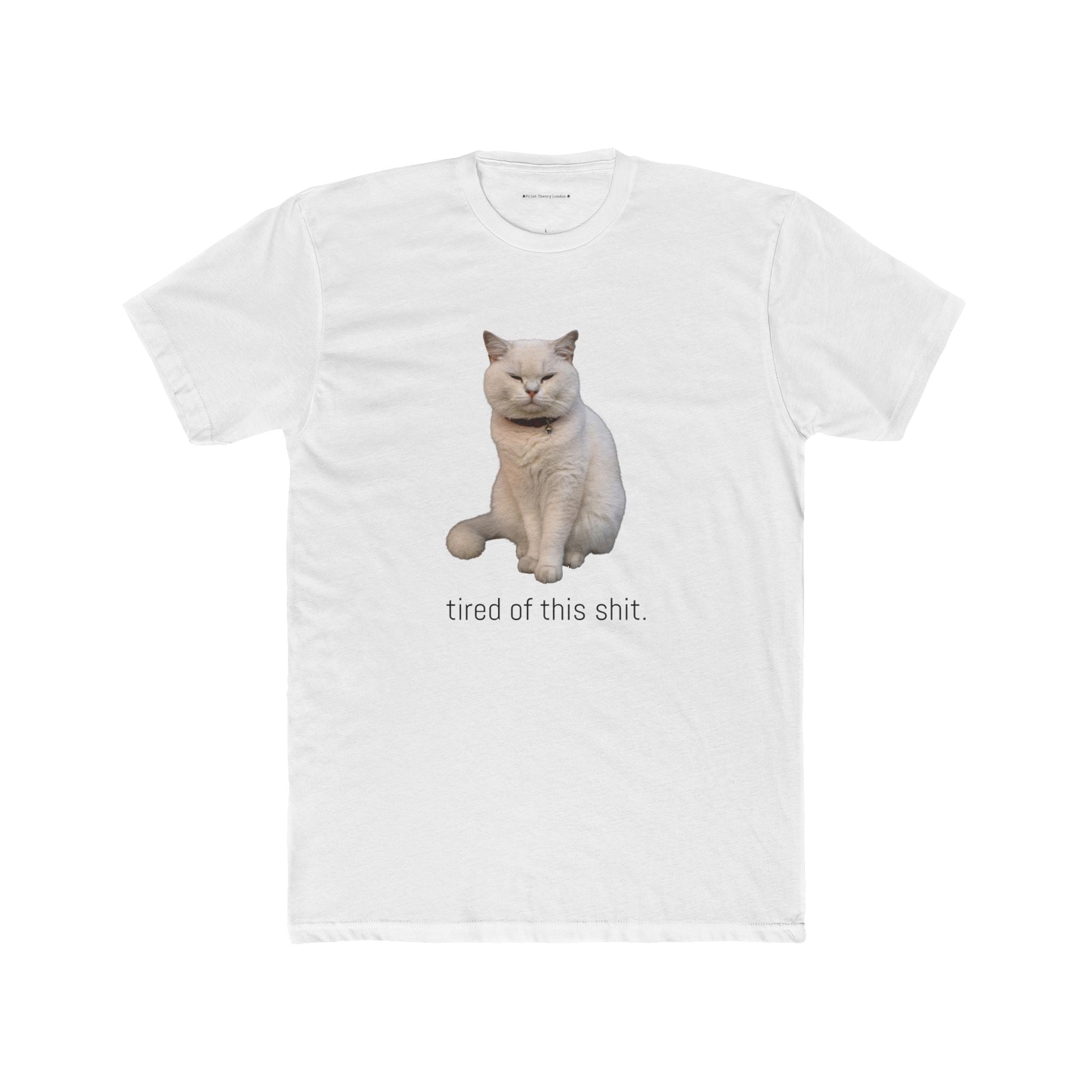 The 'tired of this shit' grumpy cat tee