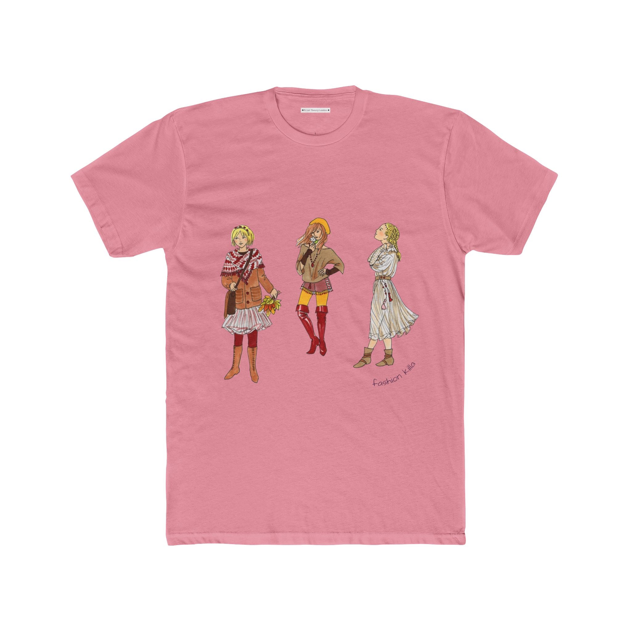 The Fashion Killa Vintage Fashion Illustration Tee