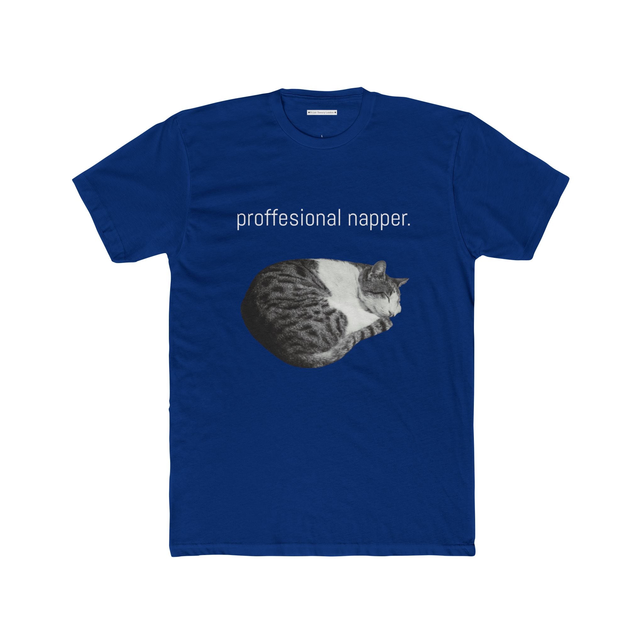 the professional napper cat photo tee