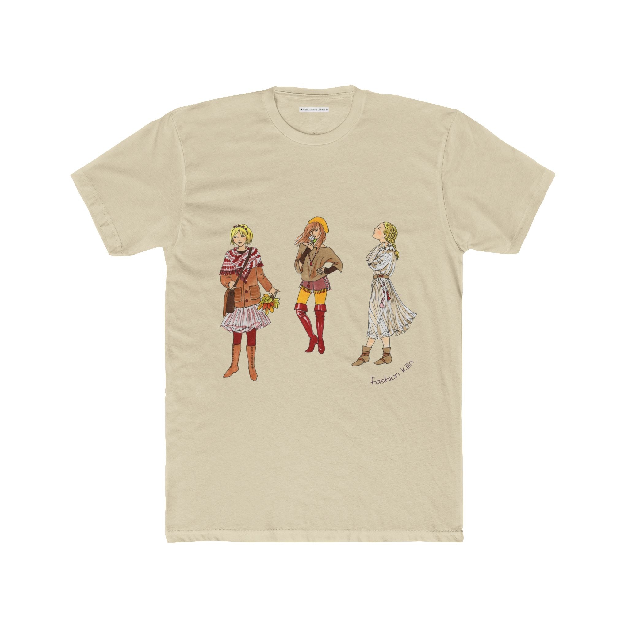 The Fashion Killa Vintage Fashion Illustration Tee