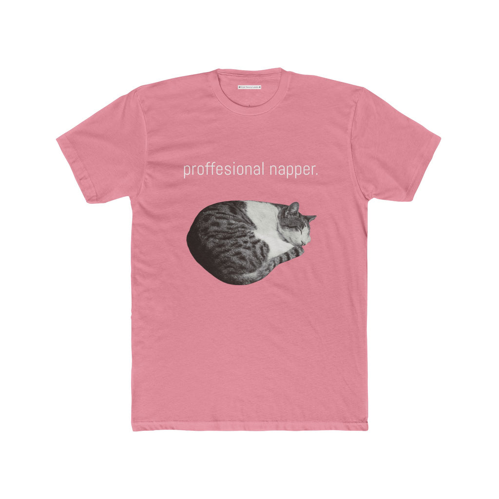 the professional napper cat photo tee